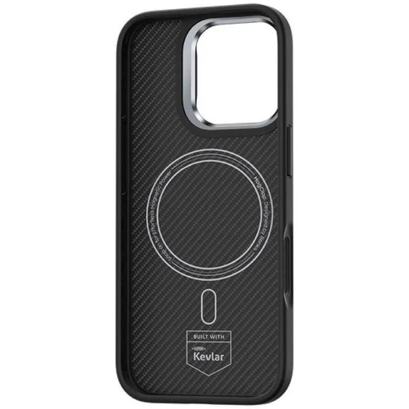 картинка Усиленный чехол Benks ArmorPro Case built with Kevlar 600D для iPhone 16 Pro Max 6.9'' (Black/ Metal Frame) (C.K.FL.AP.BK.A066) от магазина КомпьютерЦентр