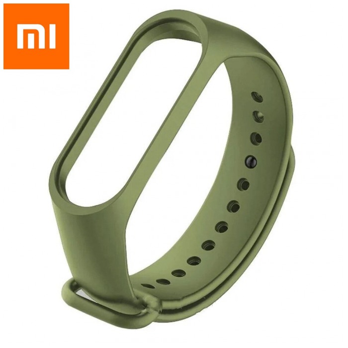 картинка Ремешок Xiaomi Mi Band 3/ 4 Sport Темно-Зеленый от магазина КомпьютерЦентр