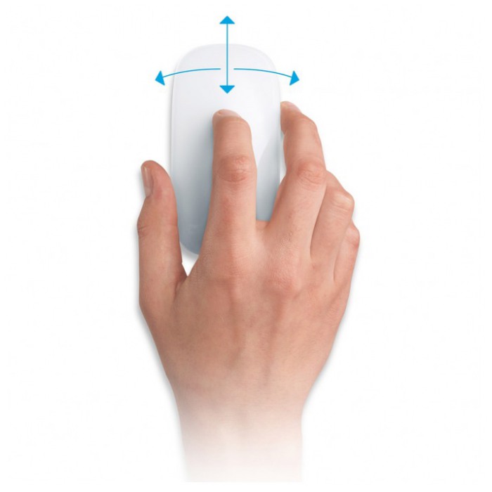 картинка Мышка Apple A1296 Wireless Magic Mouse oem (MB829) от магазина КомпьютерЦентр