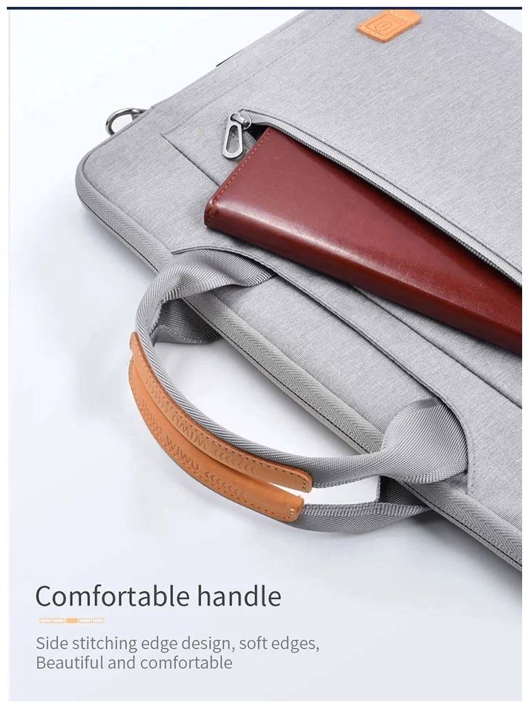 картинка Сумка для ноутбука WIWU Pioneer Pro Handbag for MacBook 15.6'' Gray от магазина КомпьютерЦентр