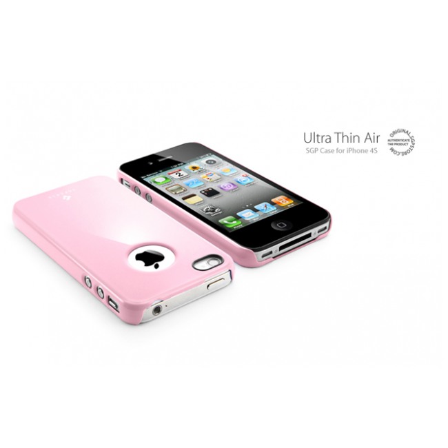 картинка Чехол SGP Ultra Thin Air Pastel Series Sherbet Pink for iPhone 4/ 4S (SGP08382) от магазина КомпьютерЦентр