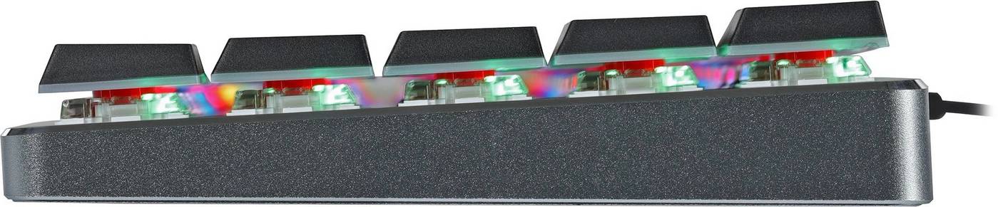 картинка Клавиатура Acer OKW302 механическая серебристый USB Multimedia for gamer для ноутбука LED (ZL.KBDCC.01C) от магазина КомпьютерЦентр