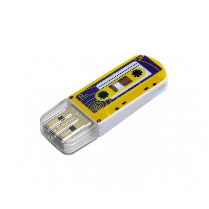 картинка Флешка USB Verbatim 16Gb Mini Cassette Edition Yellow (49399) от магазина КомпьютерЦентр