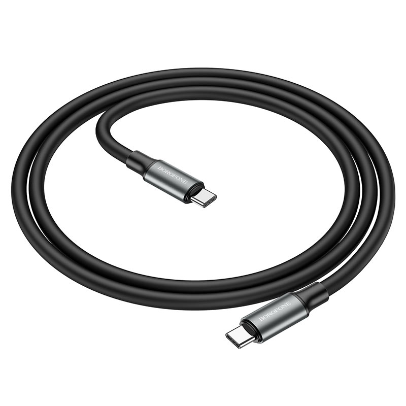 картинка Кабель Borofone BX82 Type-C to Type-C Bountiful 60W charging data cable cable black от магазина КомпьютерЦентр