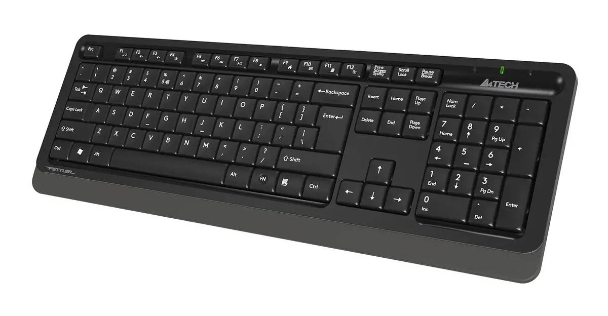 картинка Комплект A4tech Fstyler FG1010S; Wireless Multimedia Black/ Grey (FG1010S Grey) от магазина КомпьютерЦентр
