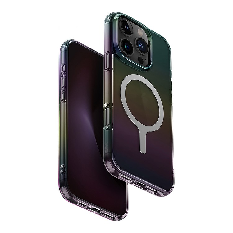 картинка Чехол голографический Uniq IRIDESCIA (MagSafe) для iPhone 16 Pro MAX 6.9'' MIDNIGHT QUARTZ (IP6.9P(2024)-IRDMMQTZ) от магазина КомпьютерЦентр