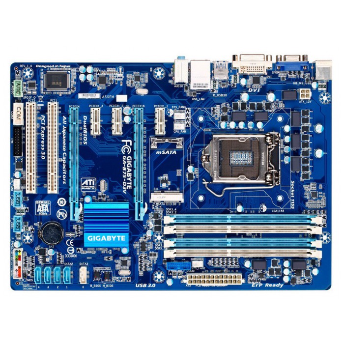 картинка Материнская плата Gigabyte GA-B75-D3V (GA-B75-D3V) от магазина КомпьютерЦентр