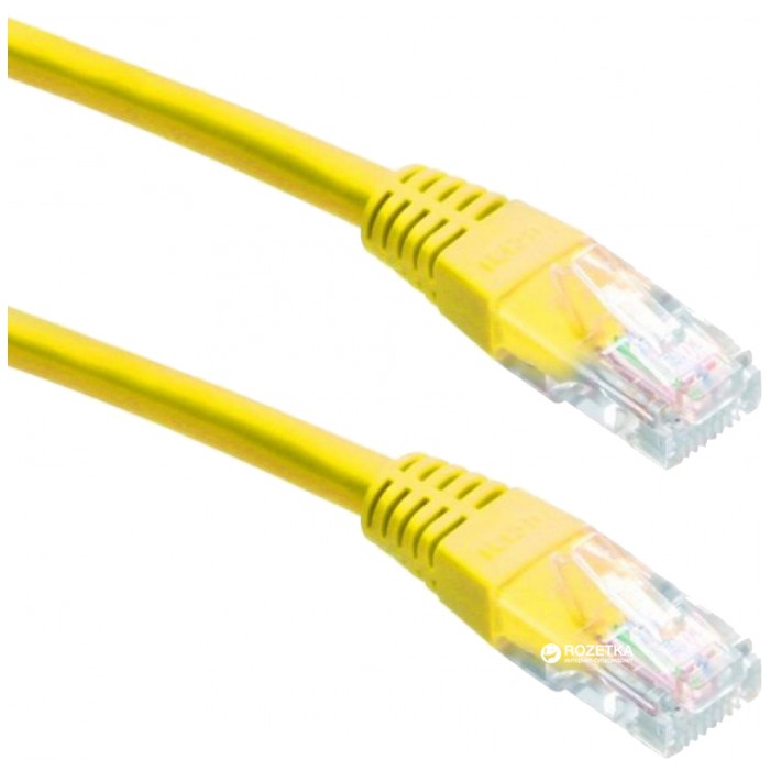картинка Кабель Cablexpert UTP Cat.5e, Yellow, 3 м (PP12-3M/Y) от магазина КомпьютерЦентр