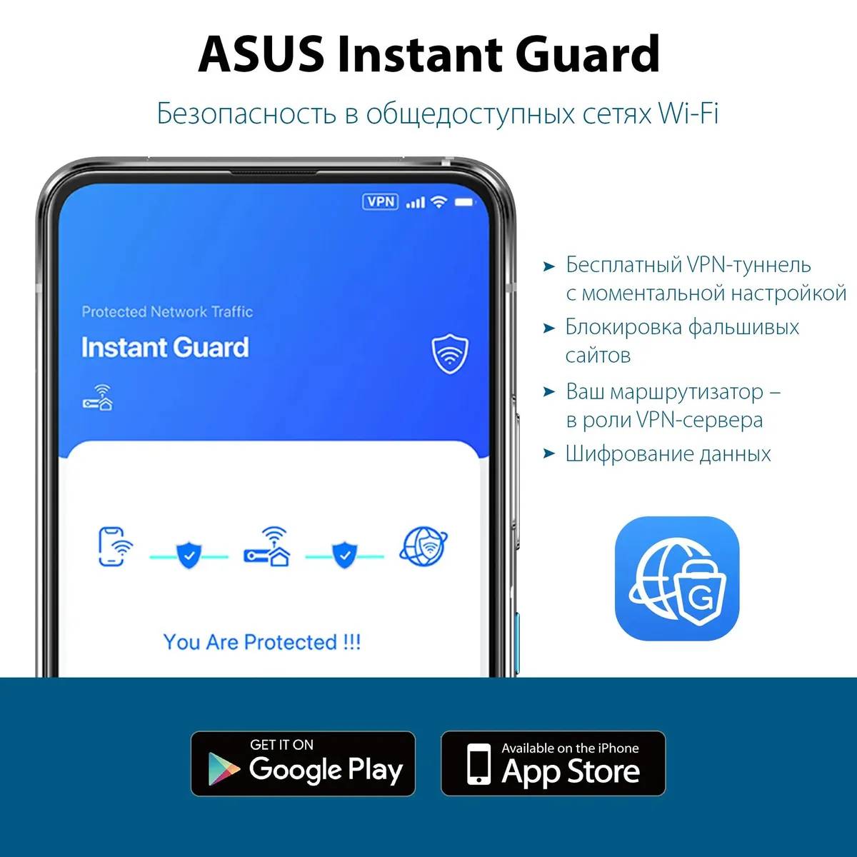 картинка Роутер беспроводной Asus RT-AX57 AX3000 черный от магазина КомпьютерЦентр