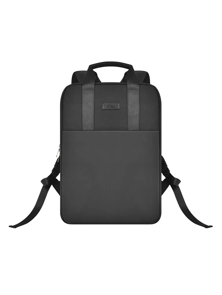 картинка Сумка (рюкзак) для ноутбука WIWU Minimalist Backpack Black (QB/ T1333-2020) от магазина КомпьютерЦентр