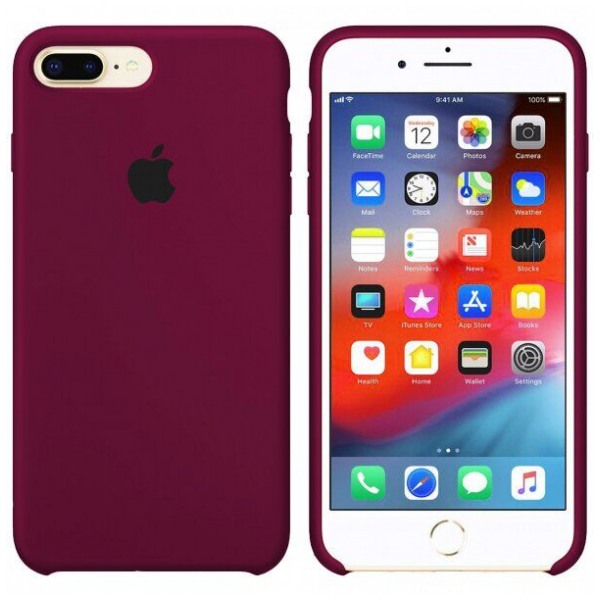 картинка Чехол Apple Silicone Case for iPhone 7Plus / 8Plus Marsala от магазина КомпьютерЦентр