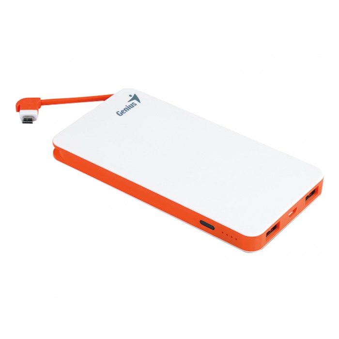 картинка Аккумулятор внешний Genius 8000mAh Power Bank ECO-u821 White (39800002100) от магазина КомпьютерЦентр
