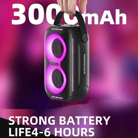 картинка Bluetooth колонка Hopestar Party 200 mini 20W, черная от магазина КомпьютерЦентр
