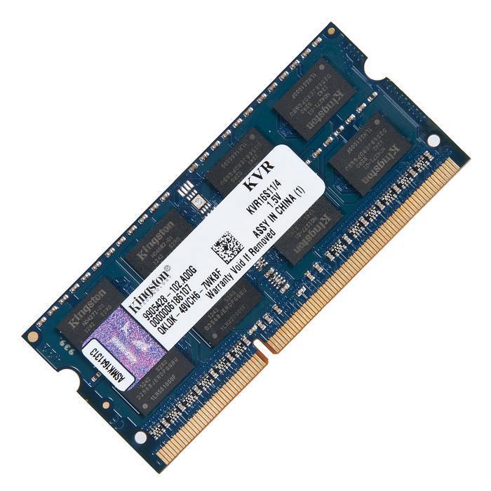 картинка SO-DIMM DDR3 4Gb 1600MHz PC3-12800 Kingston (77277) (KVR16S11/ 4) от магазина КомпьютерЦентр