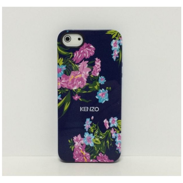 картинка Чехол Kenzo TPU Case Floral Blue for iPhone 5/ 5s от магазина КомпьютерЦентр