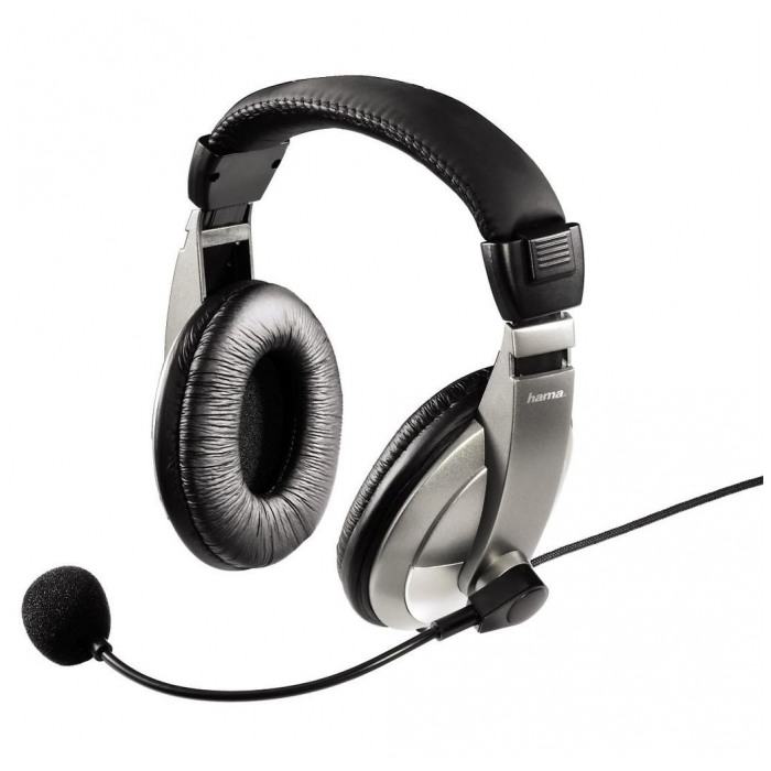 картинка Гарнитура HAMA H-11592 AH-100 Titan/ Silver (H-11592) от магазина КомпьютерЦентр