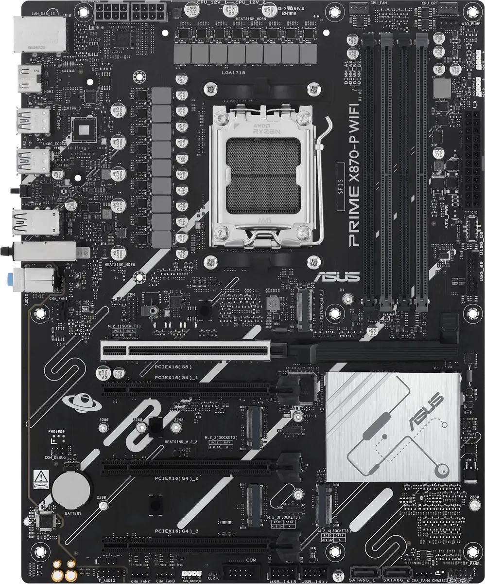 картинка Материнская плата ASUS Prime X870-P WIFI AM5, ATX от магазина КомпьютерЦентр