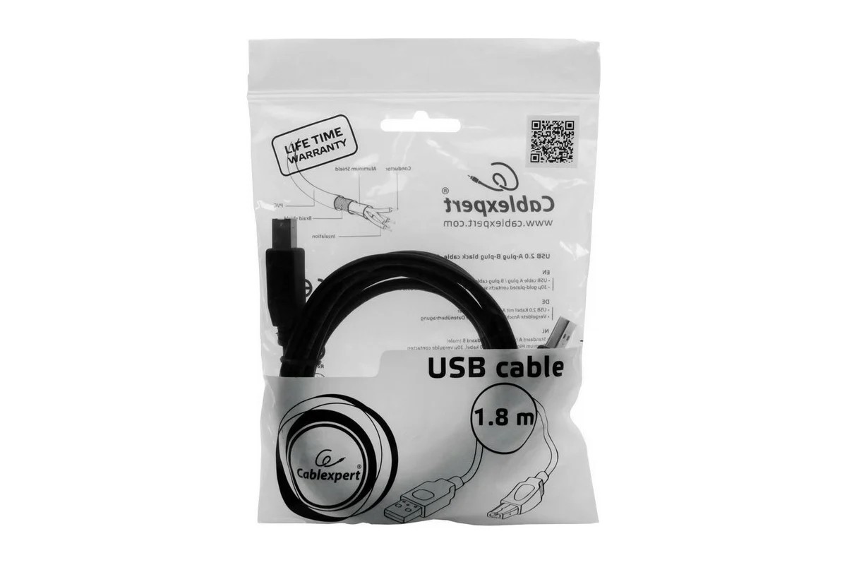 картинка Кабель Gembird CCP-USB3-AMBM-6 USB 3.0 PRO кабель для соед. 1.8м AM/ BM позол. контакты, пакет от магазина КомпьютерЦентр