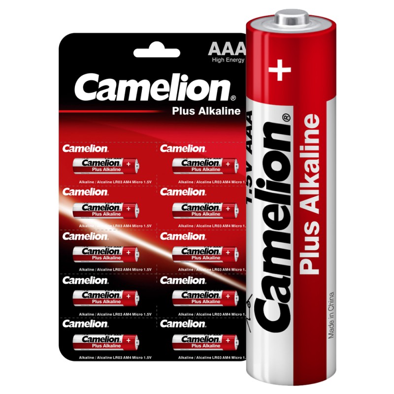 картинка Батарейки Camelion Plus Alkaline BL1 AAA/ LR03 1.5V (1шт) отрывная LR03-BP1 от магазина КомпьютерЦентр