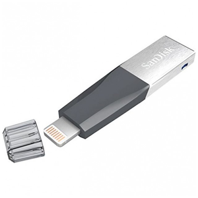 картинка Флешка USB SanDisk 64Gb iXpand Mini Lightning (SDIX40N-064G-GN6NN) от магазина КомпьютерЦентр