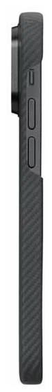картинка Чехол PITAKA MagEZ Case 3 для iPhone 14 Pro MAX 6.7'', черный/ серый (Black/ Grey Twill) 600D от магазина КомпьютерЦентр