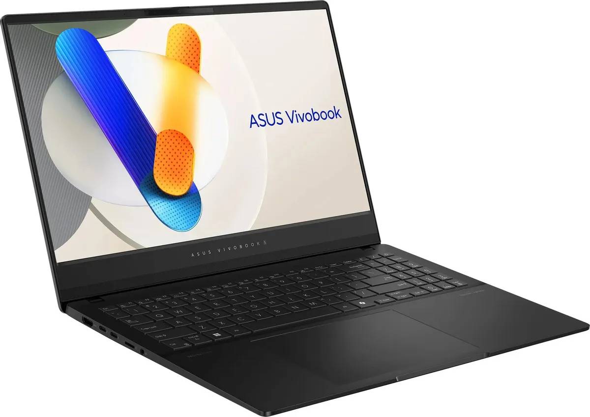 картинка Ноутбук ASUS VivoBook S 15 OLED S5506MA-MA070W 15.6'' OLED 3K (2880x1620)/  Core Ultra 9 185H/ 16Gb/ 1Tb SSD/  WiFi/  BT/  Cam/  Win 11 Home/  Black от магазина КомпьютерЦентр