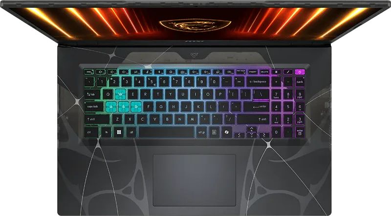 картинка Ноутбук MSI Cyborg 17 B2RWGKG-286XRU 17'' IPS (1920x1080) 144Hz /  Core 7 240H (10/ 16) /  32Gb/  1TB SSD/ RTX 5070 8Gb/  WiFi AX/  BT 5.3/  55.2 Втч/  DOS от магазина КомпьютерЦентр