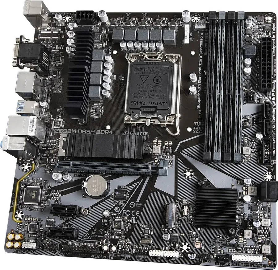 картинка Материнская плата Gigabyte LGA1700 Z690 Z690M DS3H DDR4 mATX от магазина КомпьютерЦентр