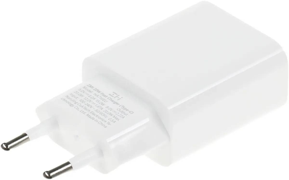 картинка Адаптер питания Xiaomi ZMI Type-C Power Adapter PD 20W HA716 White от магазина КомпьютерЦентр