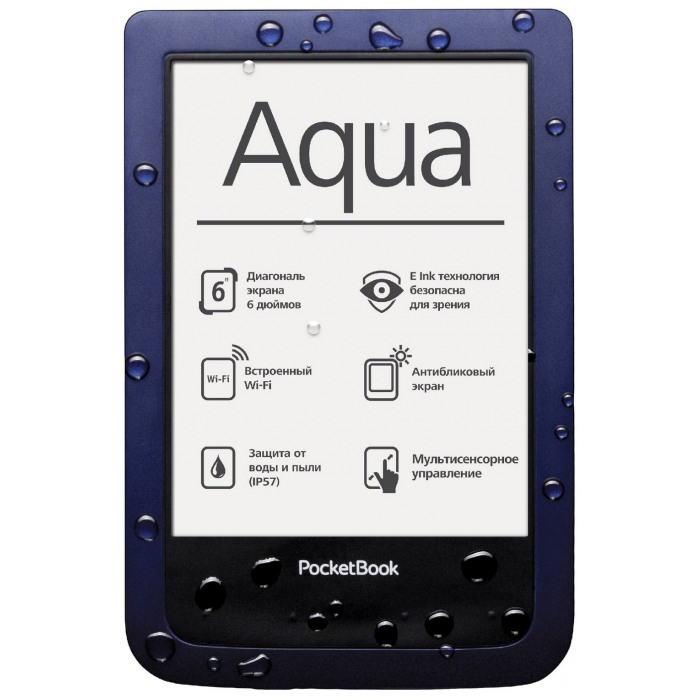 картинка Электронная книга PocketBook 640 Aqua Black/ Blue (PB640-B-CIS) от магазина КомпьютерЦентр