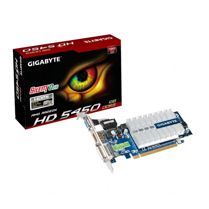 картинка Видеокарта Gigabyte ATI HD5450 1Gb DDR3 64-bit Low profile (GV-R545SL-1GI) от магазина КомпьютерЦентр