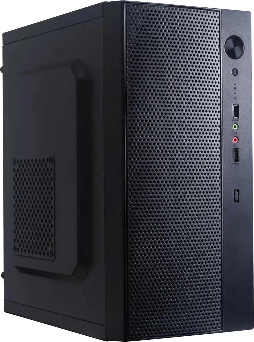 картинка Корпус Accord ENTRY ACC-242B черный без БП mATX 2xUSB2.0 audio от магазина КомпьютерЦентр