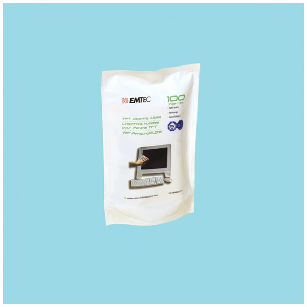 картинка Салфетки влажные Emtec TFT/ LCD Cleaning Wipes запасной комплект 100шт от магазина КомпьютерЦентр
