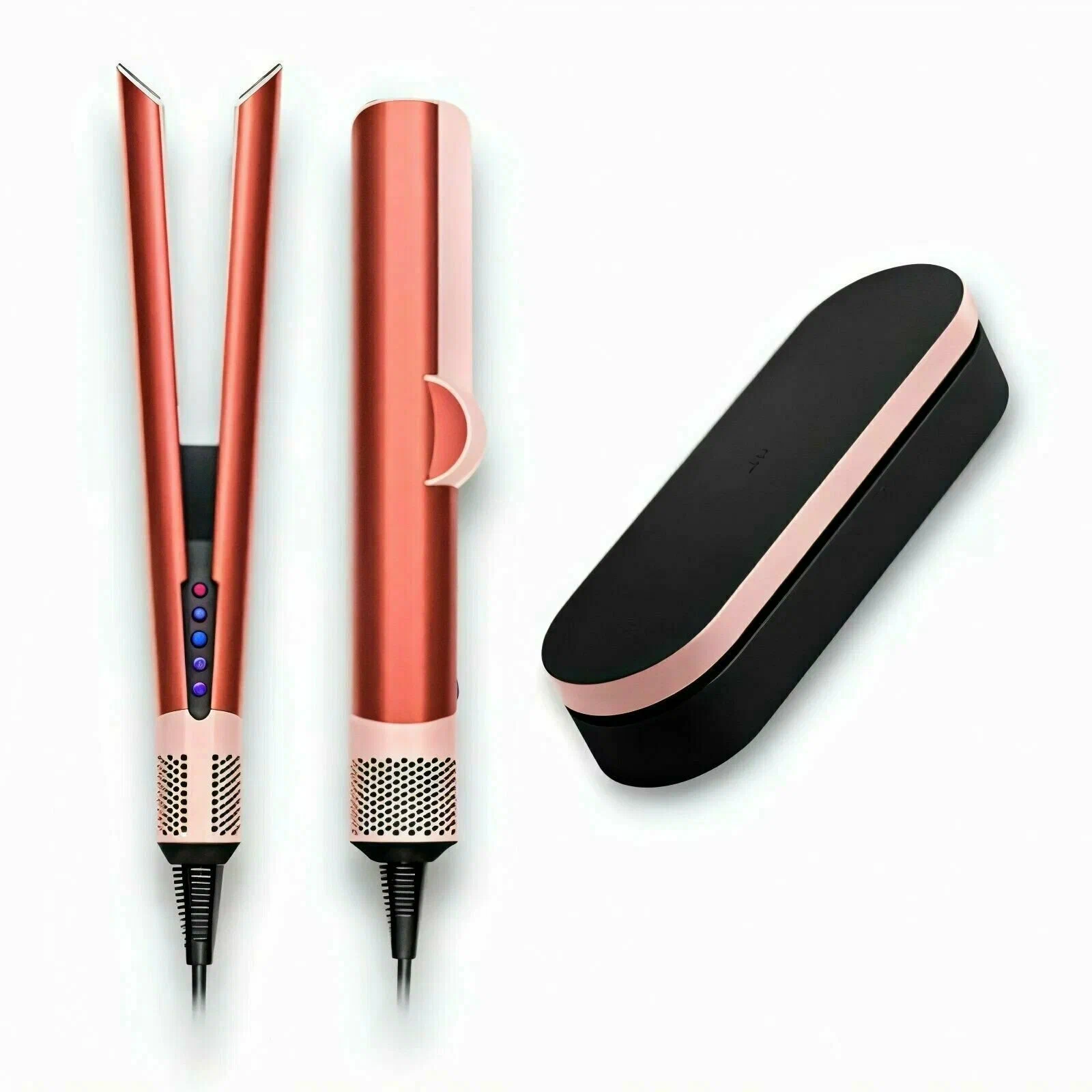картинка Dyson HT01 Airstrait Straightener Strawberry Bronze/ Blush Pink с кейсом от магазина КомпьютерЦентр