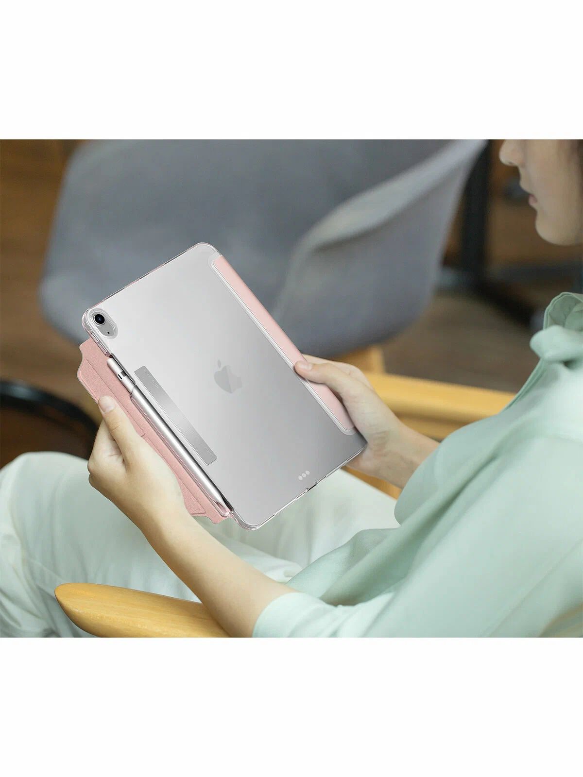 картинка Чехол Uniq CAMDEN для iPad 10.9/  11'' (A16/ 10TH GEN), цвет розовый (PINK) от магазина КомпьютерЦентр