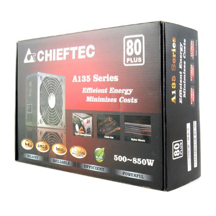 картинка Блок питания Chieftec 650W 14sm fan (APS-650C) от магазина КомпьютерЦентр