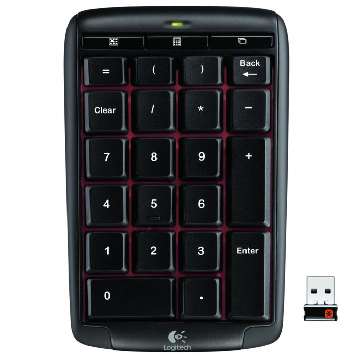 картинка Цифровая Wireless клавиатура Logitech NUMERIC N305 Wireless (920-001767) от магазина КомпьютерЦентр
