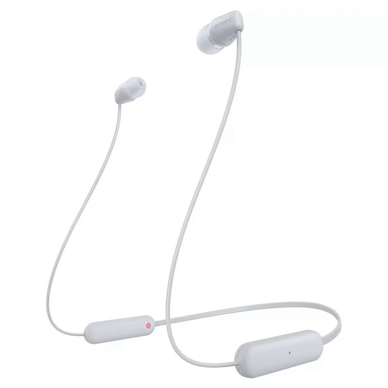 картинка Bluetooth гарнитура Sony WI-C100 White от магазина КомпьютерЦентр