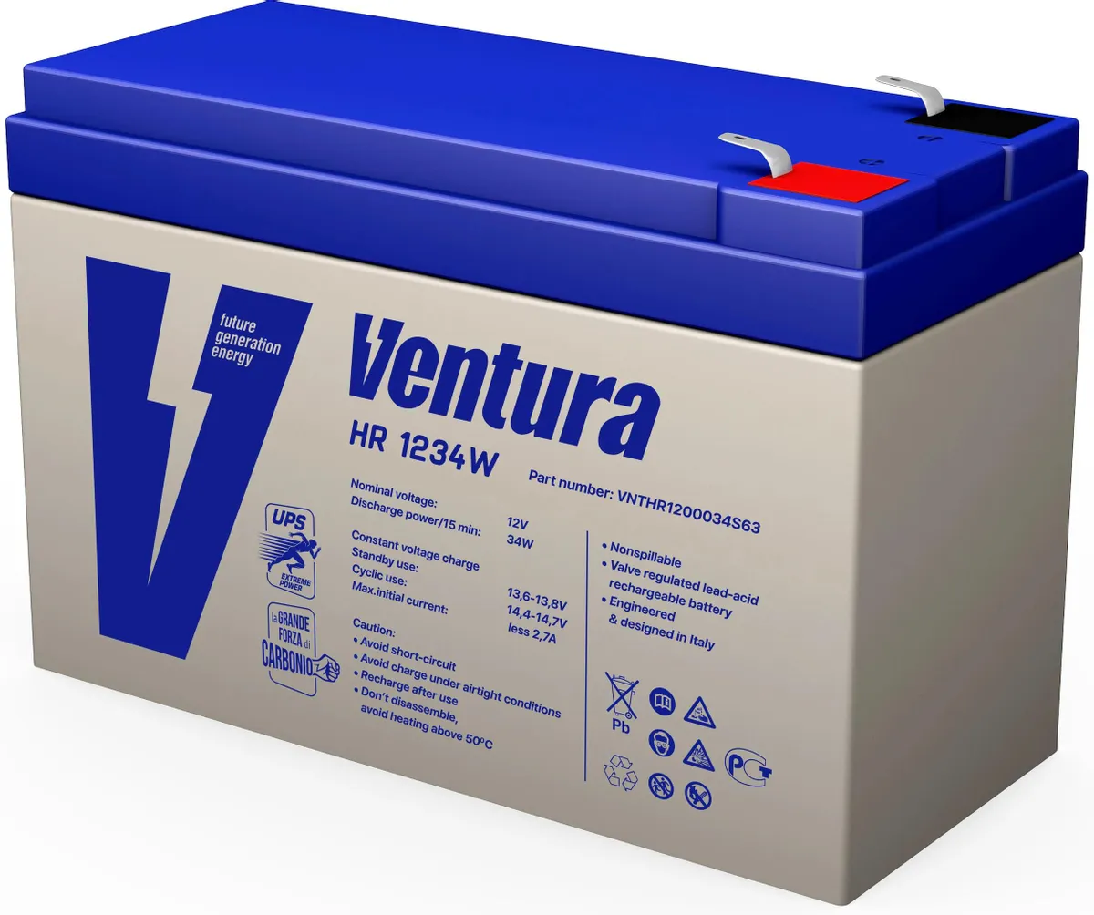 картинка Аккумулятор для ИБП Ventura 12B 9Ач HR1234W от магазина КомпьютерЦентр