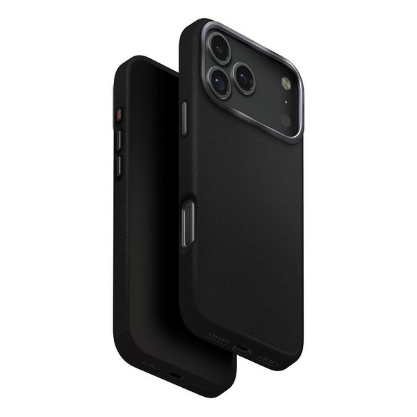 картинка Чехол из искусственной кожи Uniq HYBRID LYDEN (MagSafe) для iPhone 17 Pro MAX 6.9'' DALLAS BLACK (IP6.9P(2025)-LYDMDBLK) от магазина КомпьютерЦентр