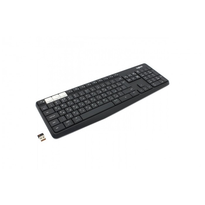 картинка Клавиатура Logitech K375s Multi-Device Stand Dark Gray Bluetooth Slim MultMedia (920-008184) от магазина КомпьютерЦентр