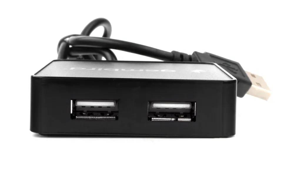 картинка HUB 4-port Gembird UHB-242 USB 2.0, Black, Blister от магазина КомпьютерЦентр