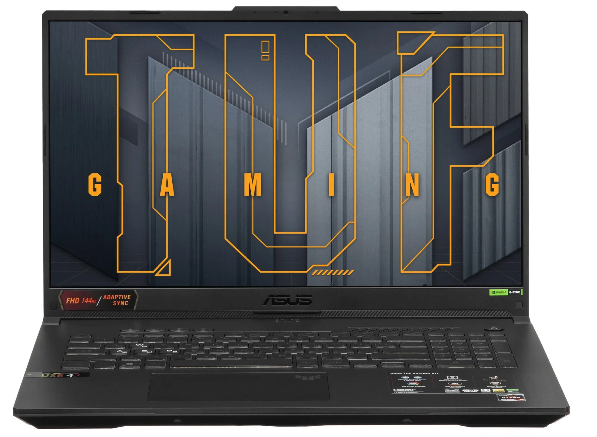 картинка Ноутбук ASUS TUF Gaming A17 (FA707NU-HX051) 17.3'' IPS FHD/  Ryzen5 7535HS/  16Gb DDR5/  512Gb SSD/  RTX 4050/  DOS/  Mecha Gray от магазина КомпьютерЦентр