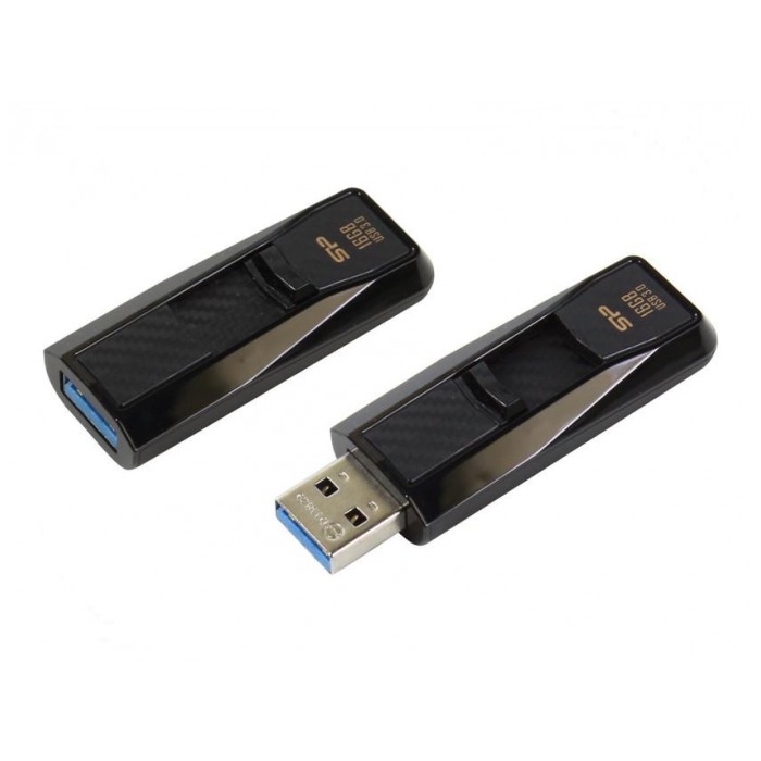 картинка Флешка USB SiliconPower 16Gb Blaze B50 USB3.0 Black (SP016GBUF3B50V1K) от магазина КомпьютерЦентр