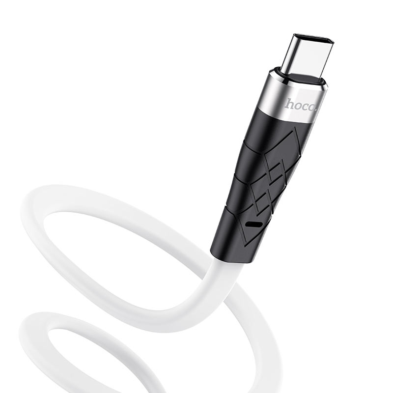 картинка Кабель HOCO X53 Angel silicone charging data cable for Type-C white от магазина КомпьютерЦентр
