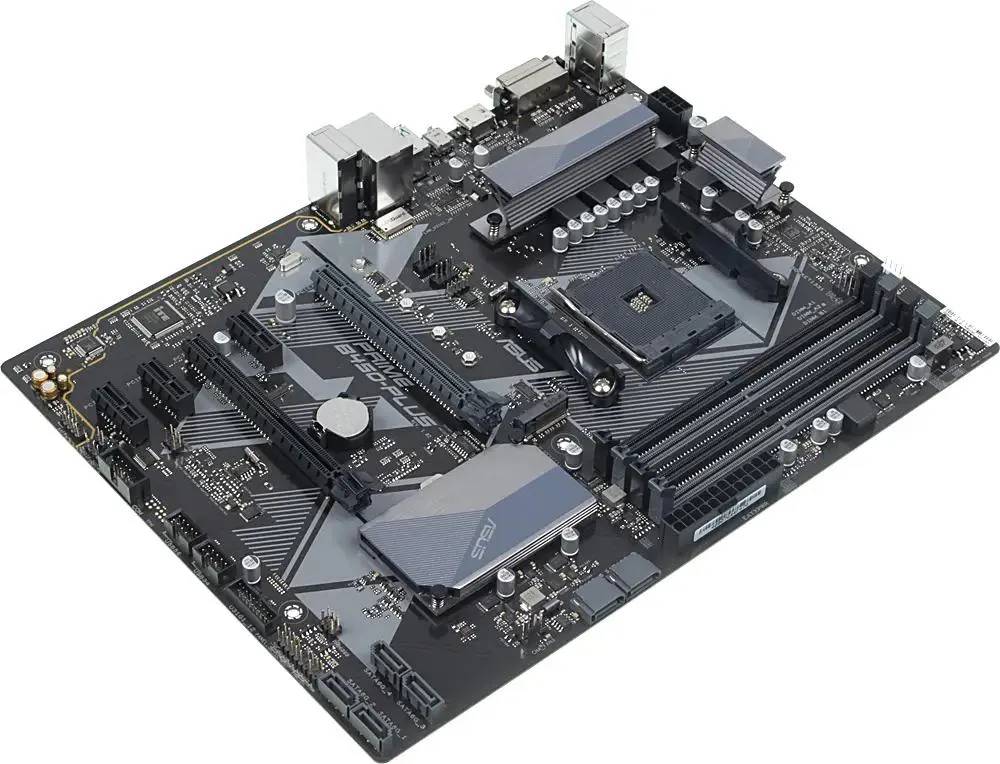 картинка Материнская плата Asus PRIME B450-PLUS Soc-AM4 AMD B450 4x DDR4 ATX от магазина КомпьютерЦентр