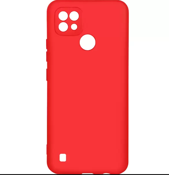 картинка Чехол силиконовый Silicone Case для Realme C21 Red от магазина КомпьютерЦентр