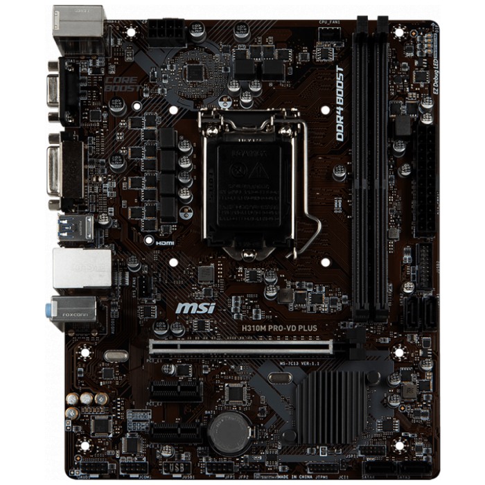 картинка Материнская плата MSI H310M PRO-VD PLUS S1151v2 (H310M PRO-VD PLUS) от магазина КомпьютерЦентр