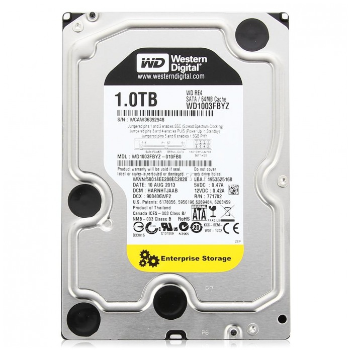 картинка Жесткий диск Western Digital 1Tb 3.5″ RE SATAIII 7200rpm 64Mb (WD1003FBYZ) от магазина КомпьютерЦентр