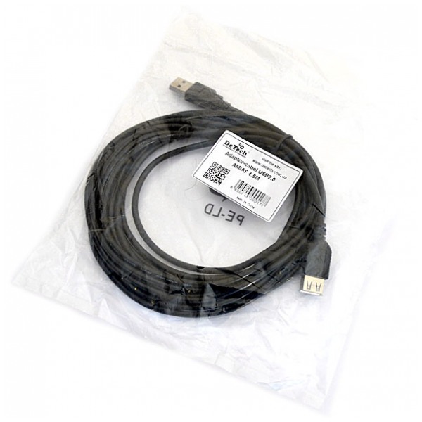 картинка Кабель DeTech USB 2.0 A->F - 4.5 м от магазина КомпьютерЦентр